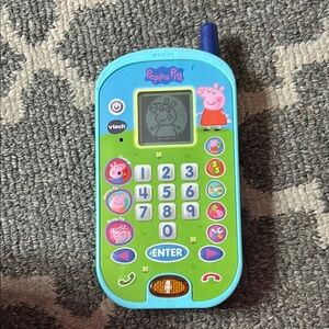 VTech Peppa Pig Learning Phone - Blue and Green